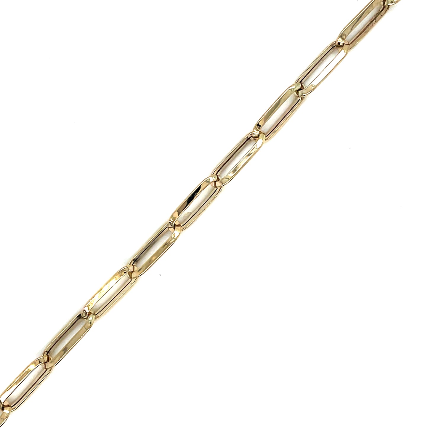 9ct Polished Open Rectangular Link Bracelet