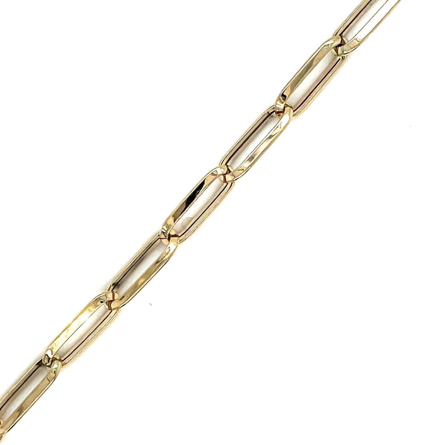 9ct Polished Open Rectangular Link Bracelet