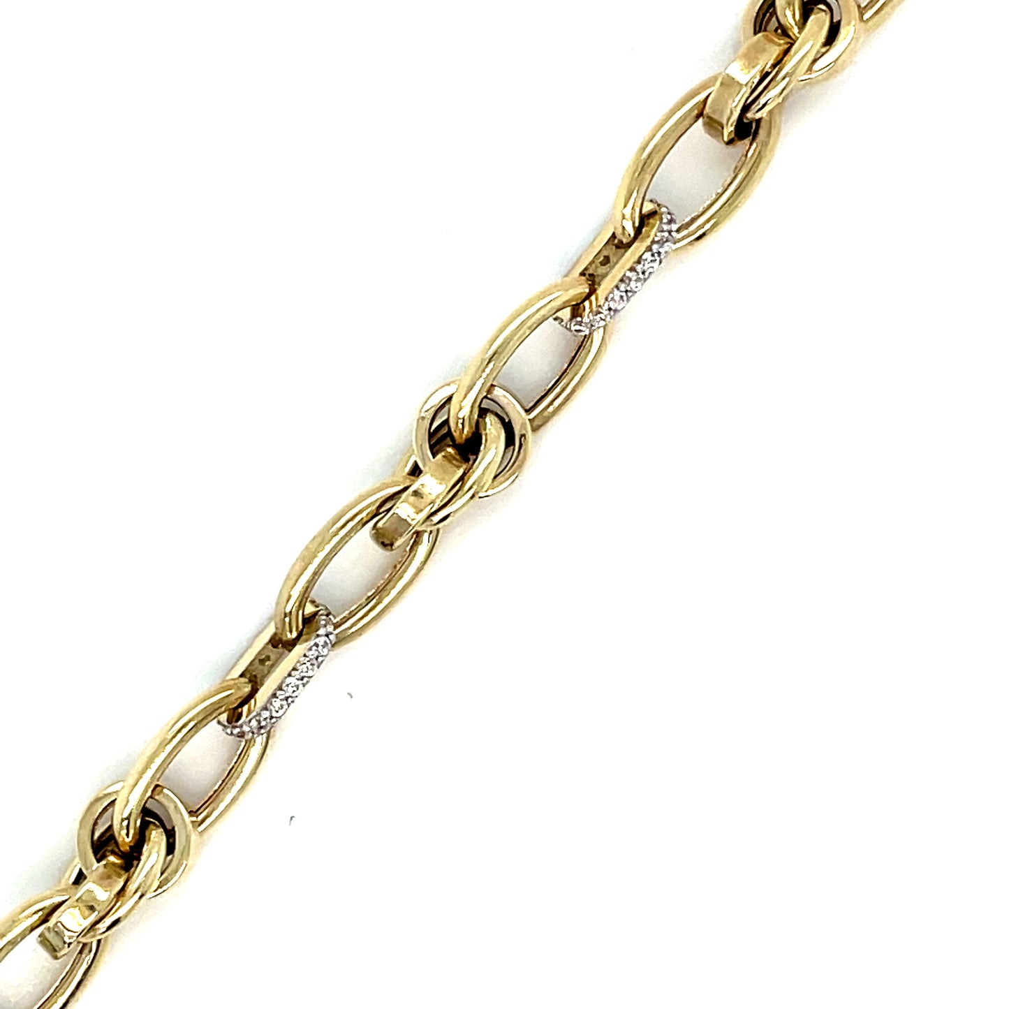 9ct Polished Cubic Zirconia Knot Bracelet