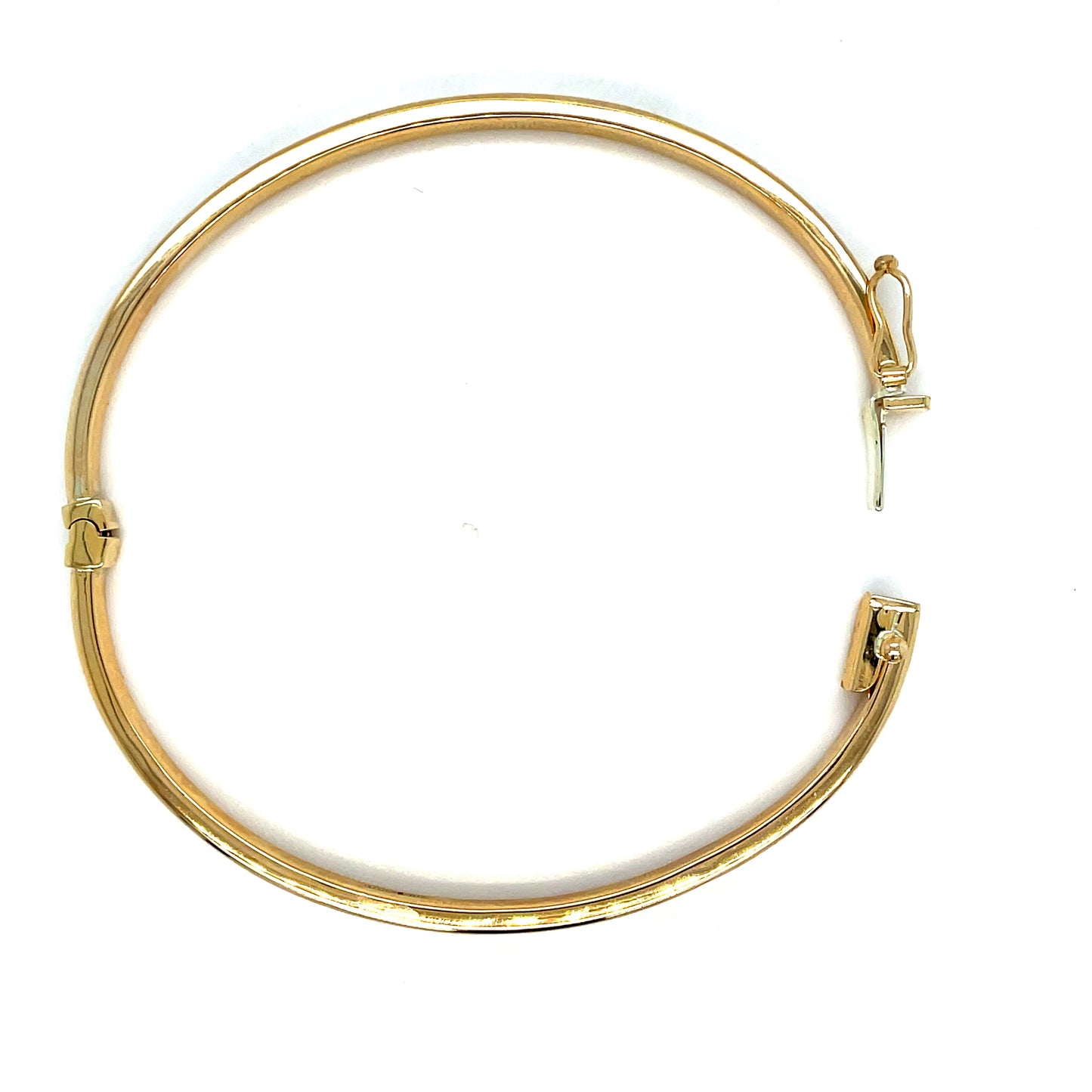 9ct Bangle With Screw Detail