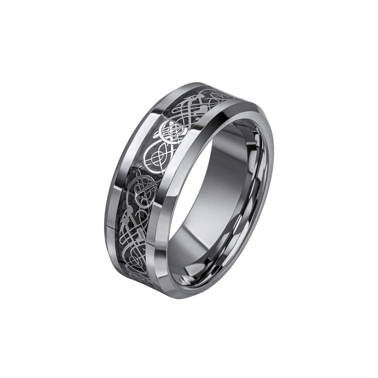 Fred Bennett Tungsten Celtic Filigree Ring