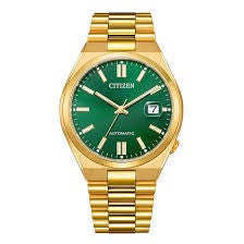 Gents Rolled Gold Citizen Tsuyosa Green Dial Automatic Watch