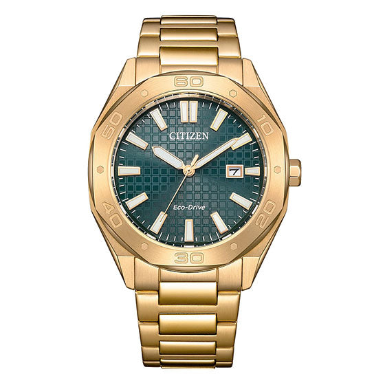 Gents Citizen Weekender Eco-Drive Sport Green Dial