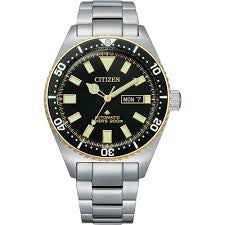 Gents Stainless Steel Citizen Promaster Diveer Automatic Watch With Black Dial