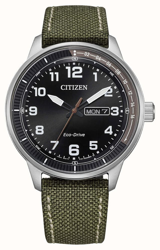 Gents Citizen Weekender Eco-Drive Black Dial Watch