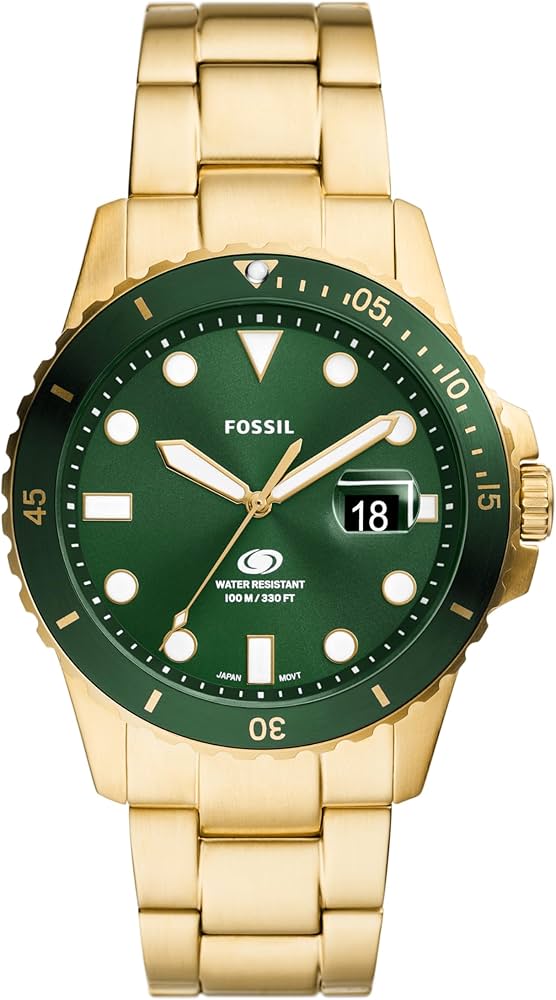 Gents Fossil Dive Green Dial Watch