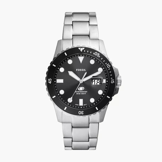 Gents Fossil Dive Black Dial Watch