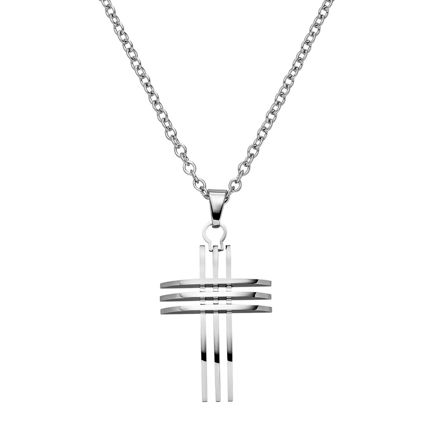 Gents Steelwear Triple Cross Pendant Small