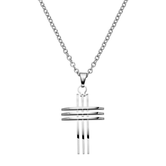 Gents Steelwear Triple Cross Pendant Small