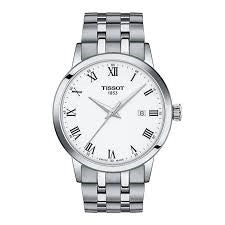 Gents Stainless Steel Tissot Classic Dream 42mm White Dial Watch