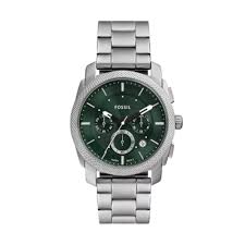Gents Fossil Machine Green Dial