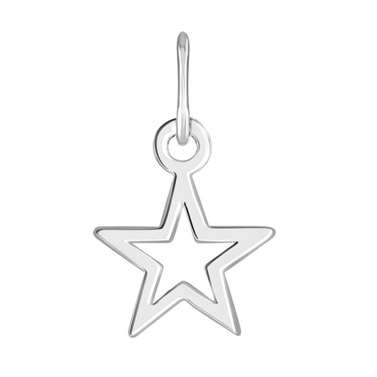 Sterling Silver Open Star Pendant