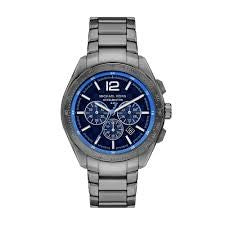 Gents Stainless Steel Michael Kors Accelerator 2.0 Chronograph Blue & Grey Watch