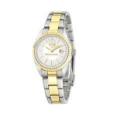 Ladies Two Tone Maserati Competizione White Dial Watch