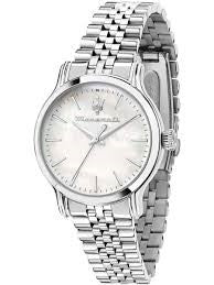 Ladies Stainless Steel Maserat Epoca Mother Of Pearl Face Watch
