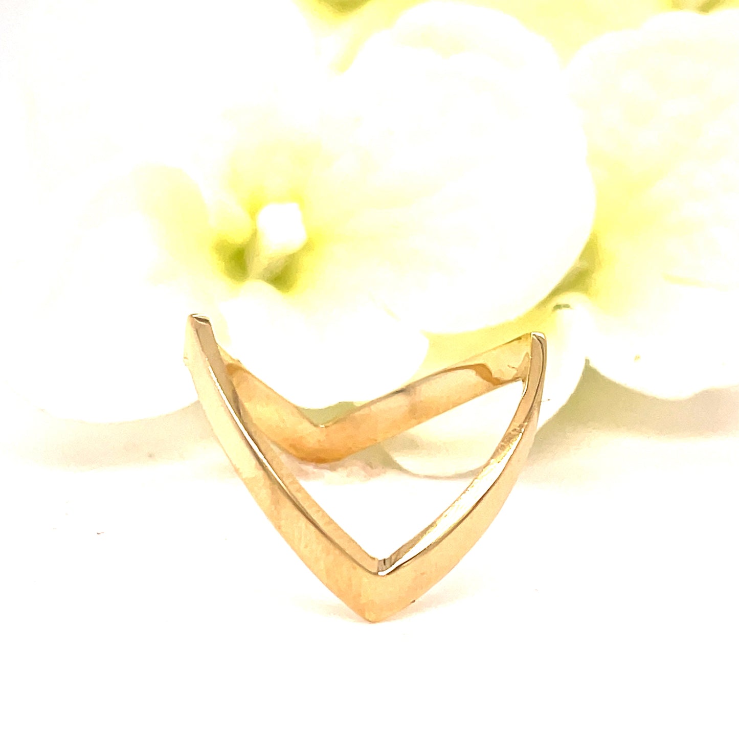 9ct Yellow Gold Wishbone Shaped Ring