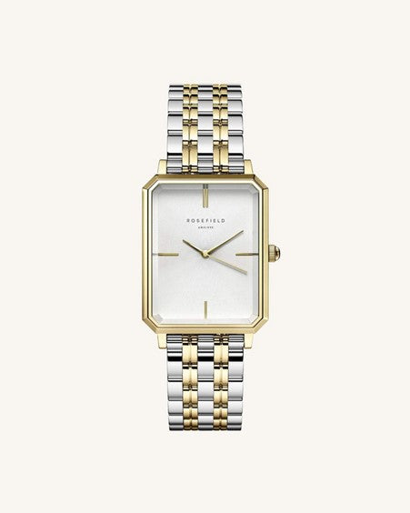 Ladies Rosefield Octagon Duotone White Dial