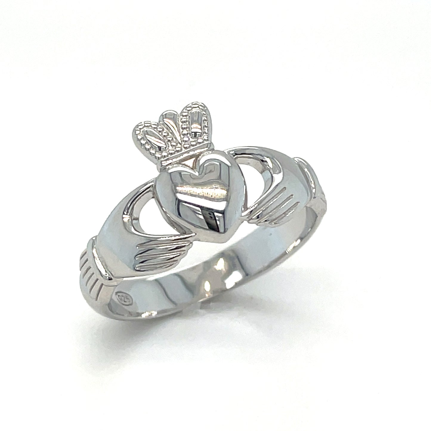 Sterling Silver Gents Claddagh Ring