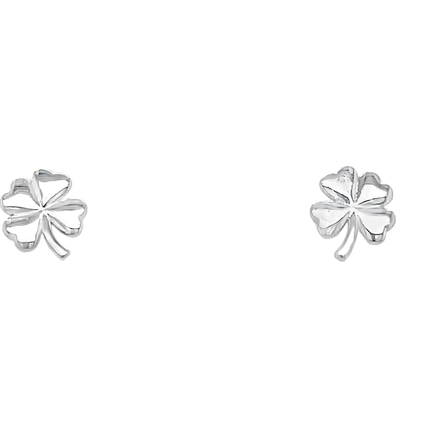 Sterling Silver Shamrock Pendant and Earring Set