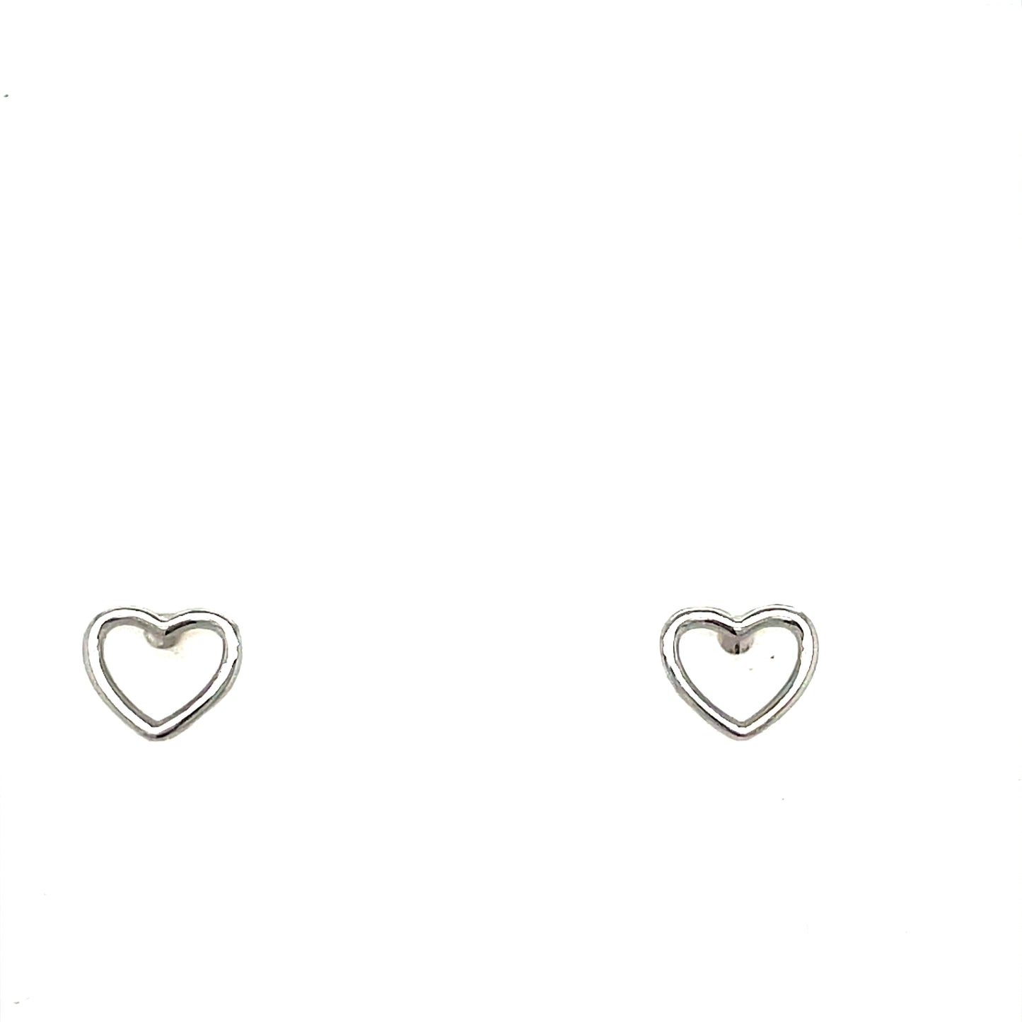 Sterling Silver Open Heart Pendant and Earring Set