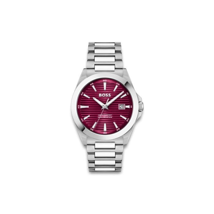 Gents Hugo Boss Strike Red Stripe Dial Watch