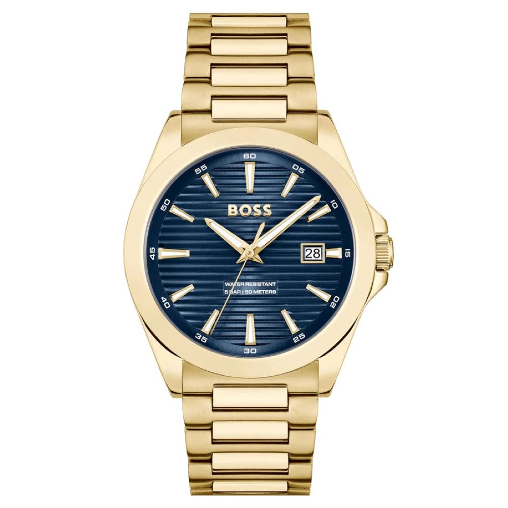 Gents Hugo Boss Strike Navy Stripe Watch