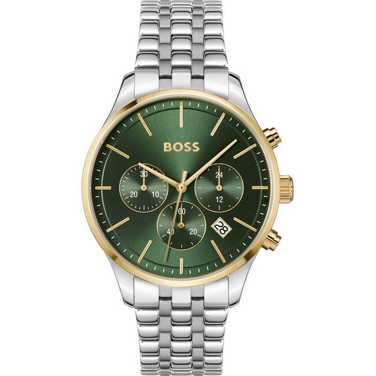 Gents Hugo Boss Avery Chronograph Green Dial Watch
