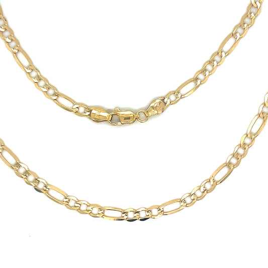 9ct 22" Figaro Necklet