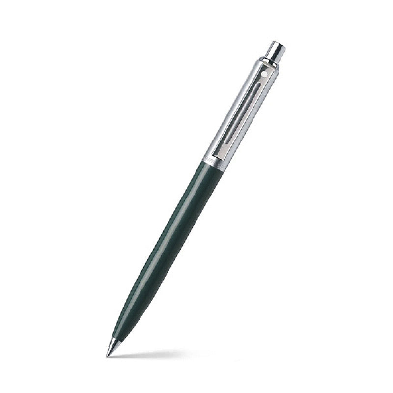 Scheaffer 321 Sentinel Ballpoint Green Chrome Pen