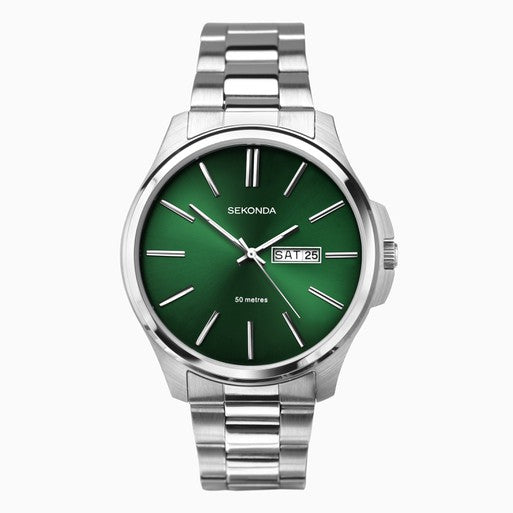 Gents Sekonda Jones Batons Green Dial Watch