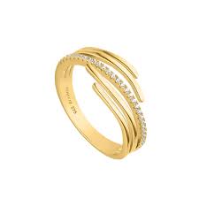 9ct Cubic Zirconia Open Wrap Ring