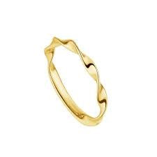 9ct Plain Twist Band Ring