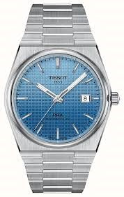 Gents Stainless Steel Tissot PRX Powermatic 80 35mm Blue Gradient Watch