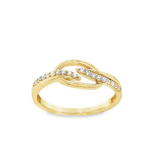 9ct Fancy Open Cubic Zirconia Ring
