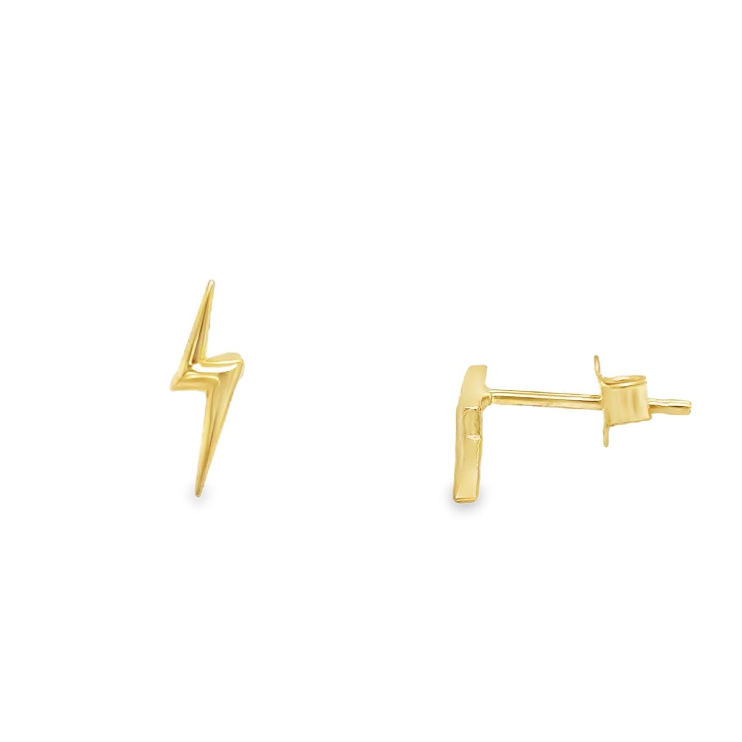 9ct Polished Lightening Bolt Earrings