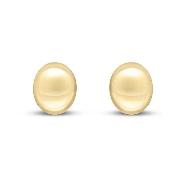 9ct Polished Dome Stud Earrings