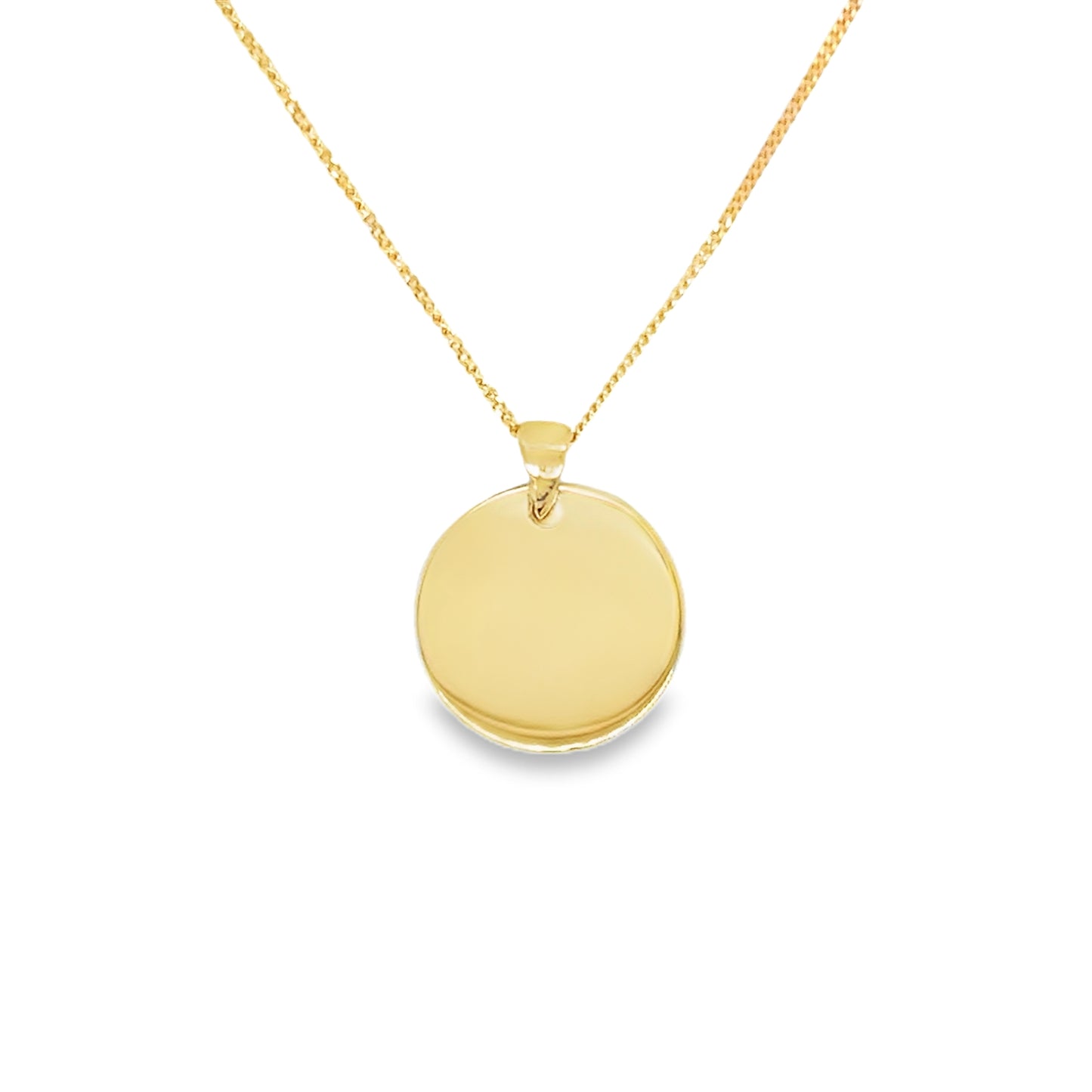 9ct 12mm Disc Pendant