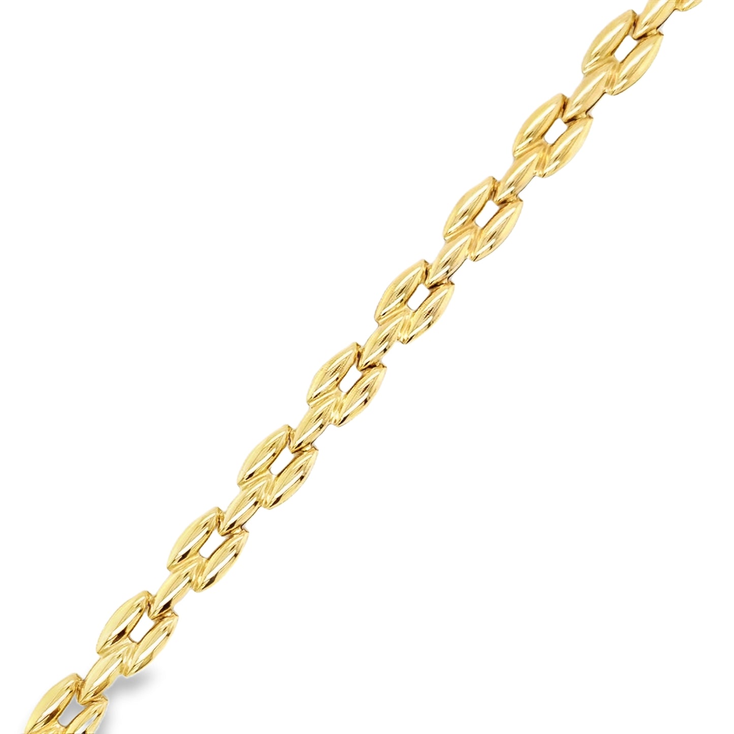 9ct Polished Brick Link Bracelet