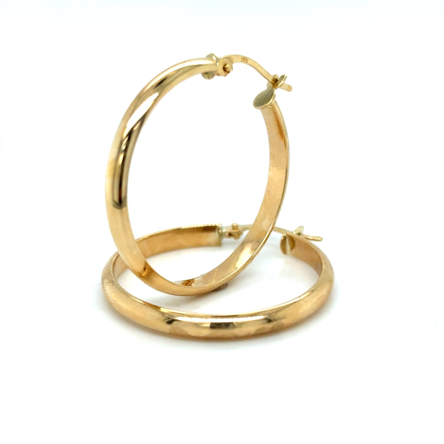 9ct Earring 25mm Hoop 1.3g