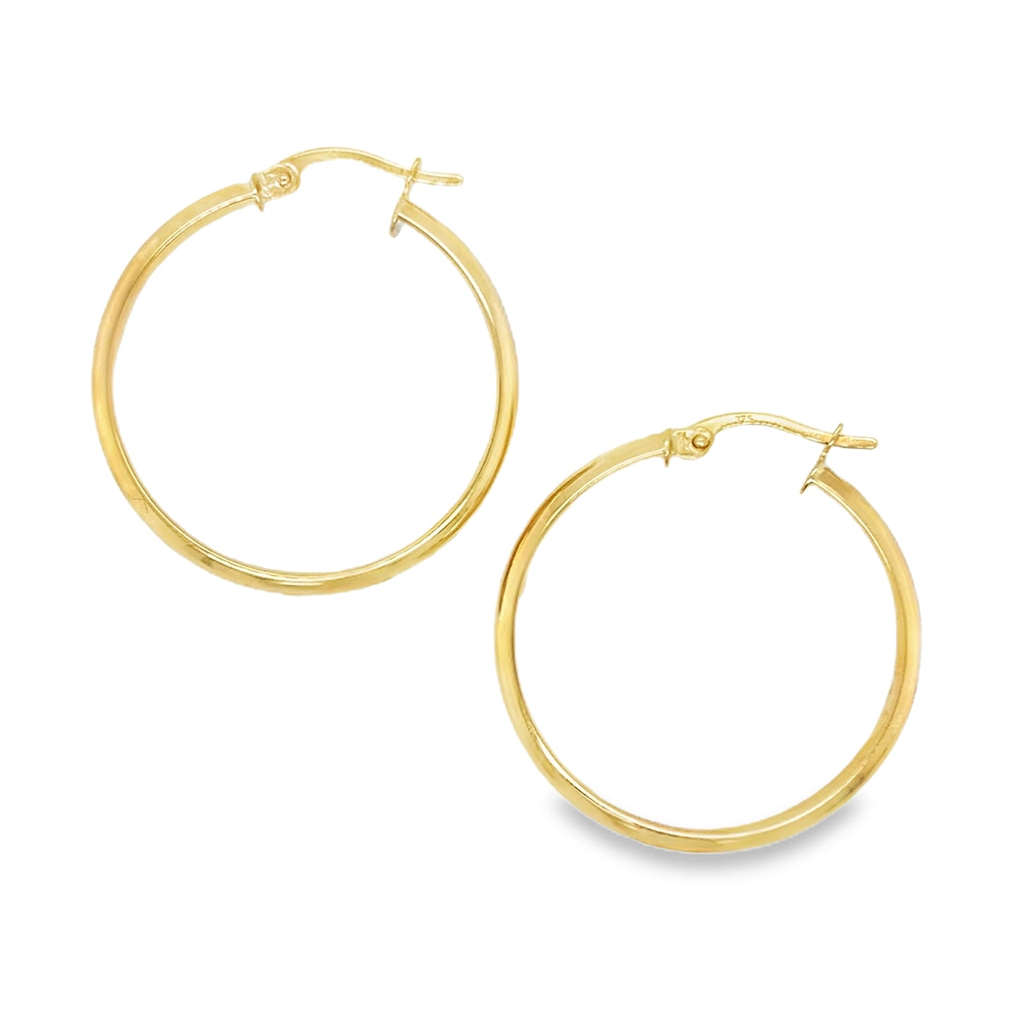 9ct Earring 25mm Hoop 1.3g