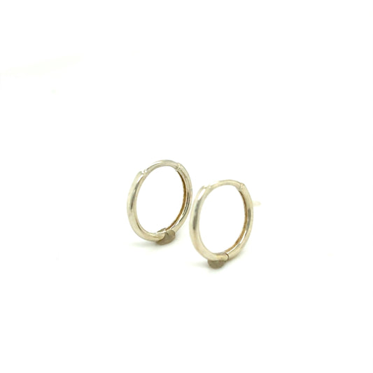 Sterling Silver 10mm Sleeper Earring 0.7g