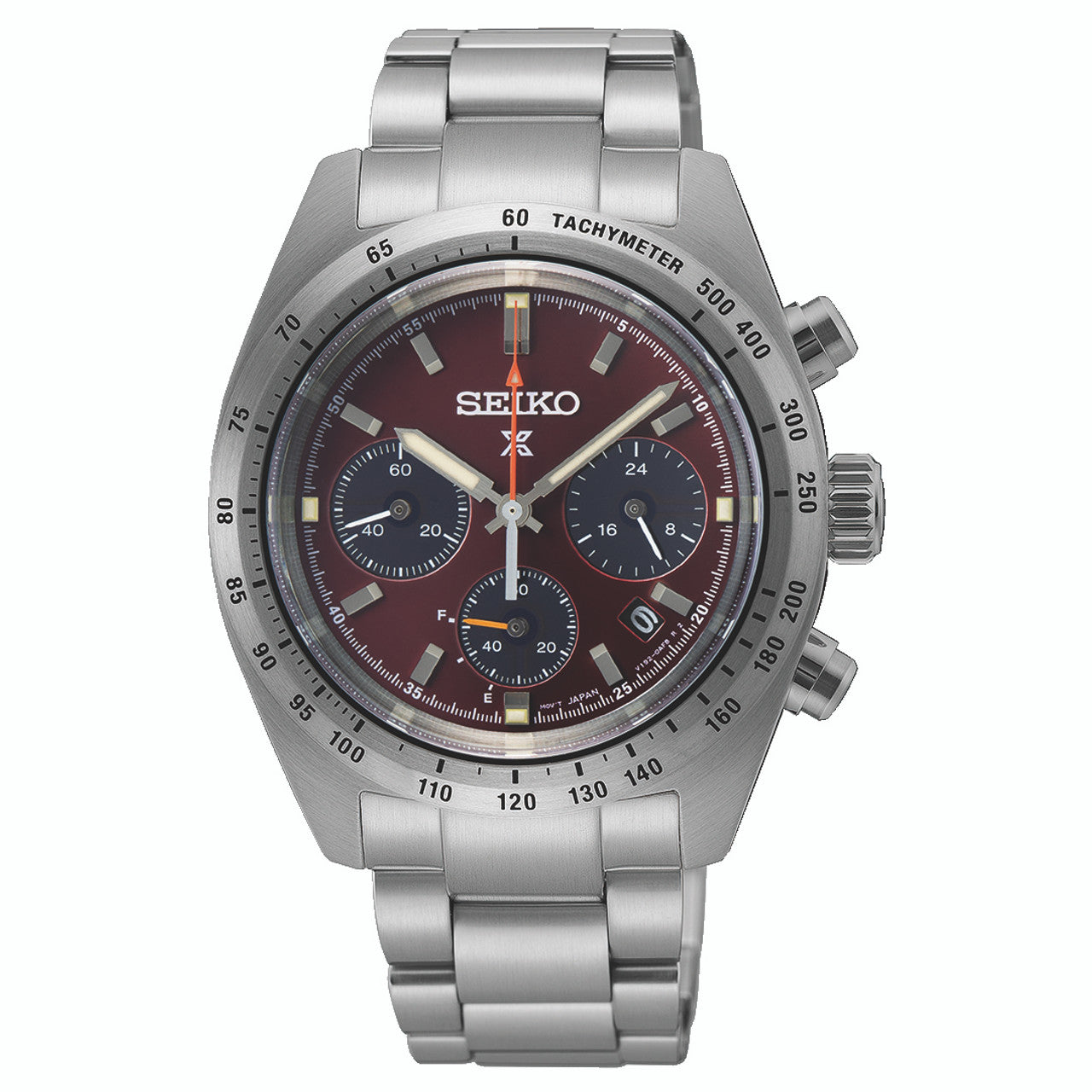 Seiko Prospex European Exclusive Speedtimer Red Dial Watch