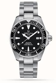 Gents Stainless Steel Certina DS Action Diver 43mm Powermatic in Black