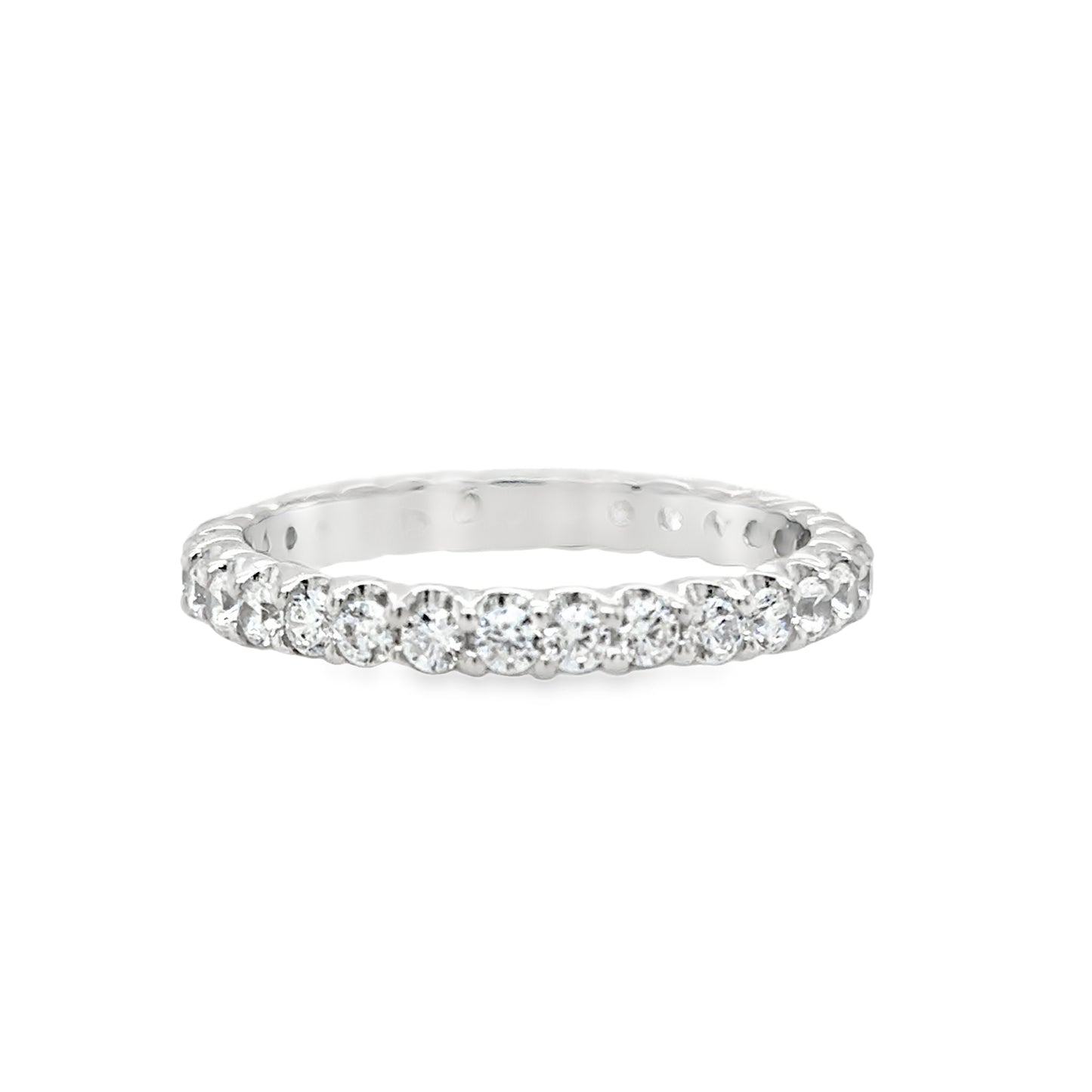 Sterling Silver Full CZ Eternity Ring