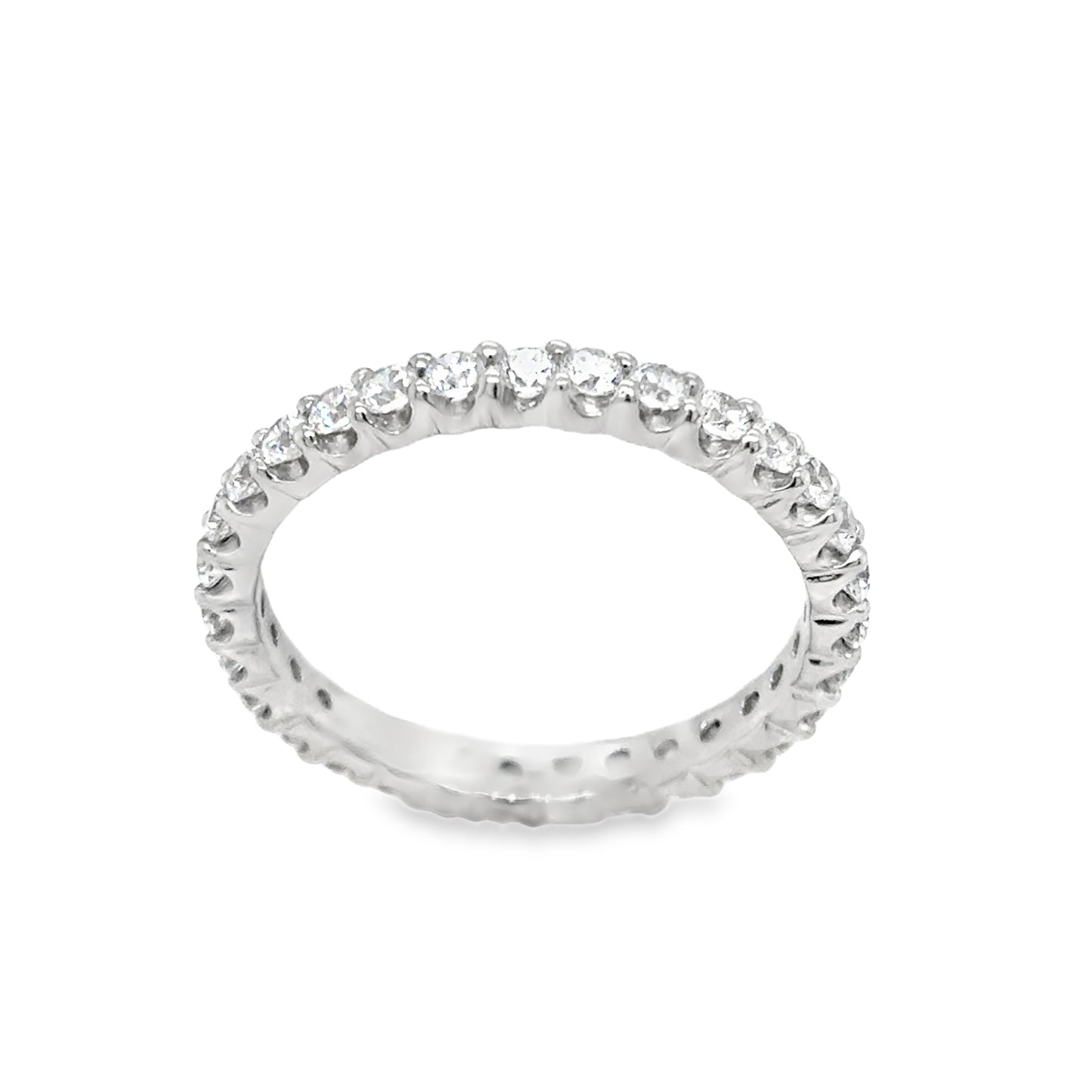 Sterling Silver Full CZ Eternity Ring