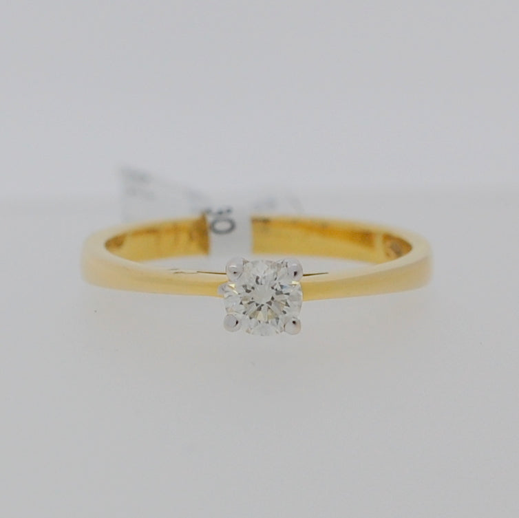 18ct Brilliant Cut Solitaire Diamond Ring .30ct