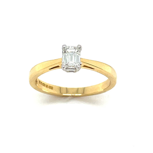 18ct Brilliant Cut Solitaire Diamond Ring .40ct