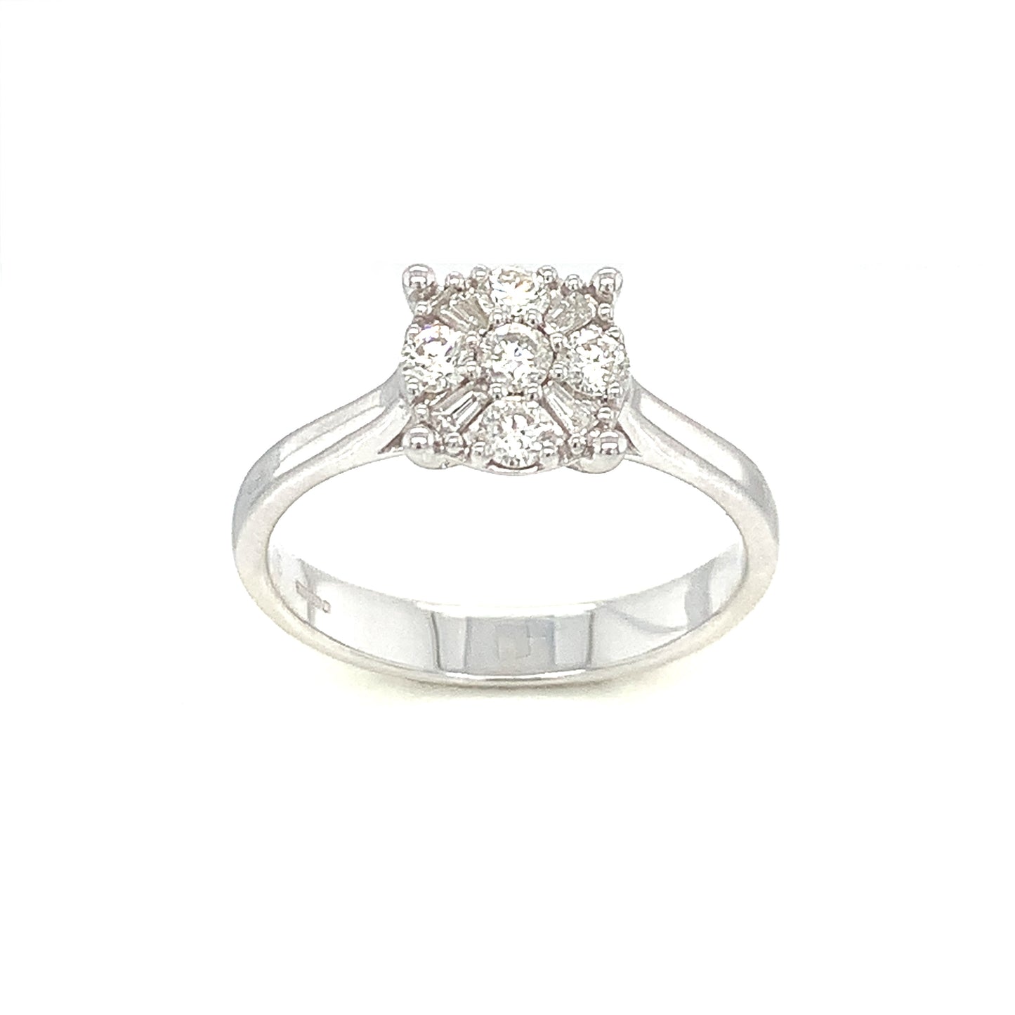 9ct White Gold Solitaire .30ct Diamond Ring