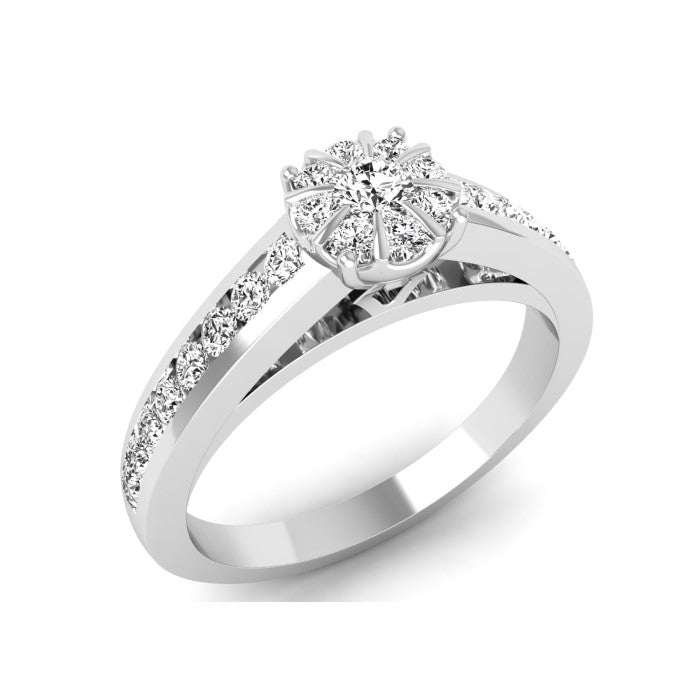 9ct Wh Sol Halo Di Sh