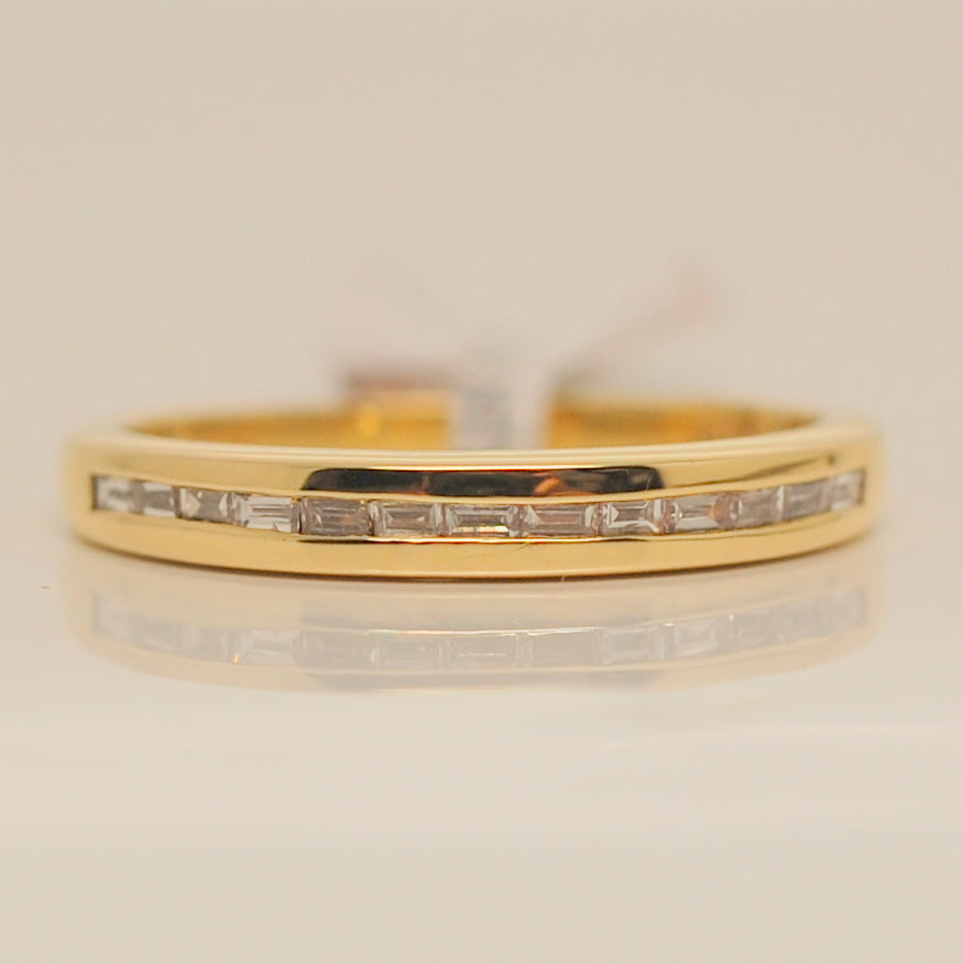 18ct Baguette & Channel Set .25ct Eternity Diamond Ring